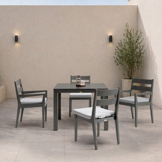 Lucia 5pc Dining Set - Opal Grey