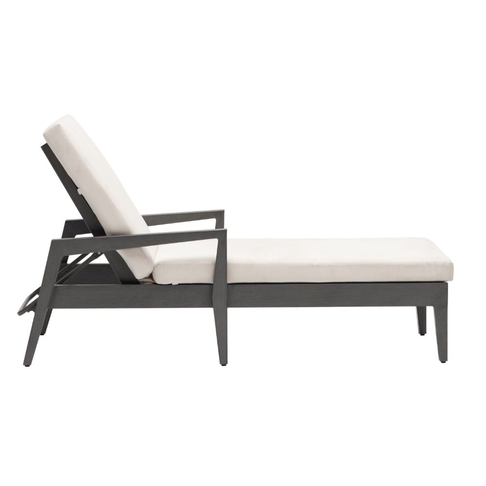 Lucia Chaise Lounger - Opal Grey