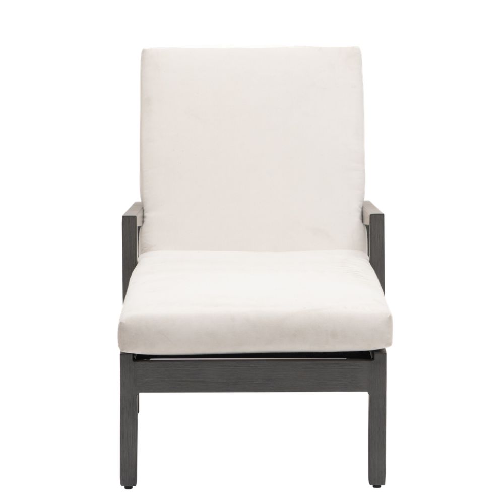 Lucia Chaise Lounger - Opal Grey