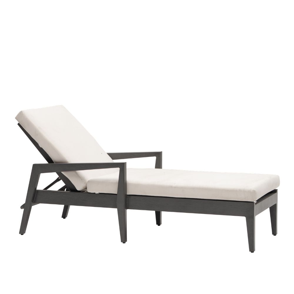 Lucia Chaise Lounger - Opal Grey