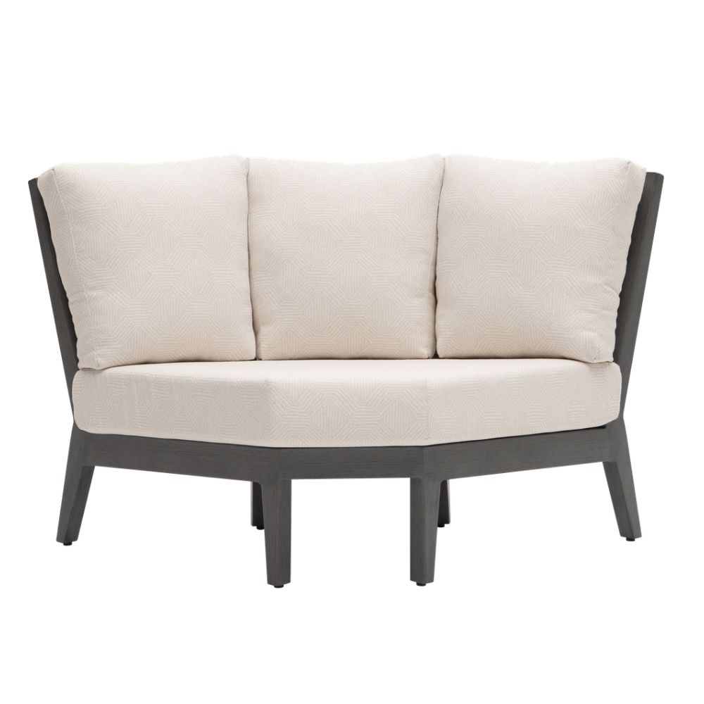 Lucia Curved Corner Module - Opal Grey