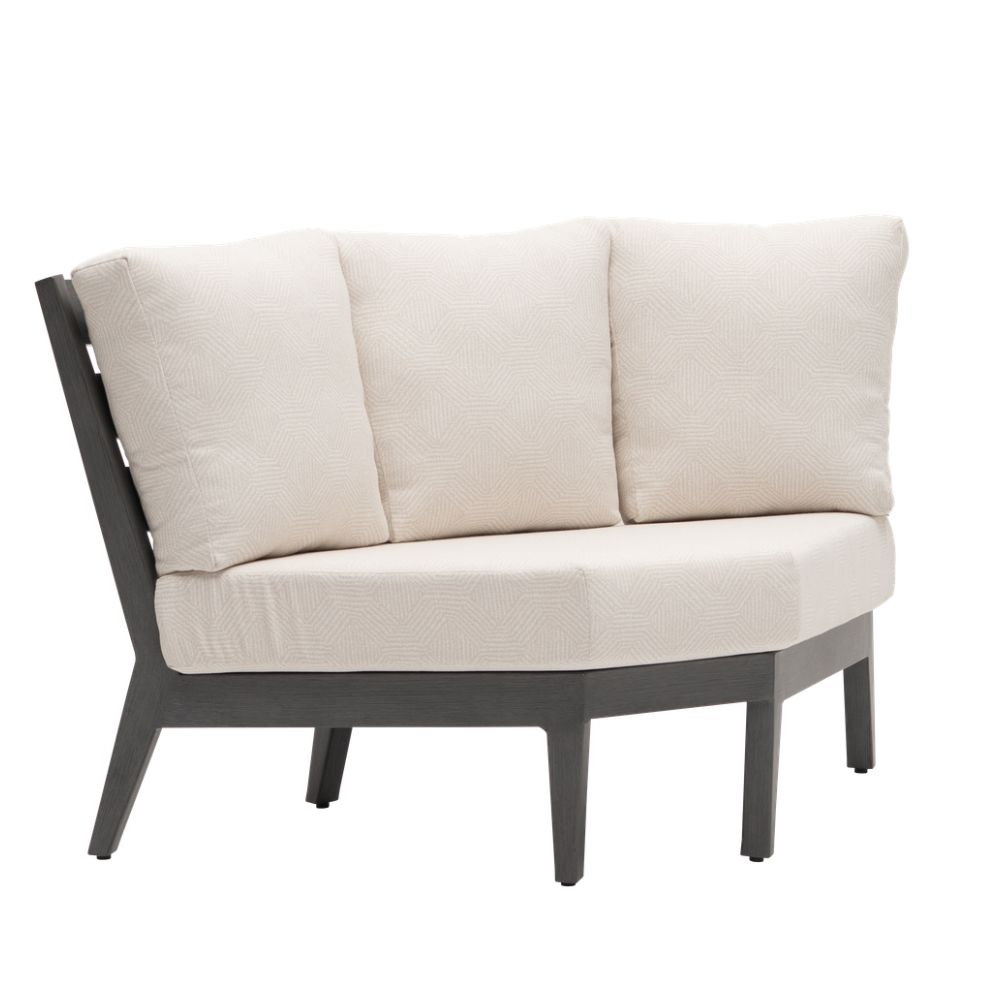Lucia Curved Corner Module - Opal Grey