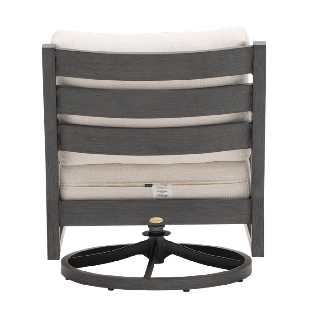 Lucia Swivel Rocker Club Chair - Opal Grey