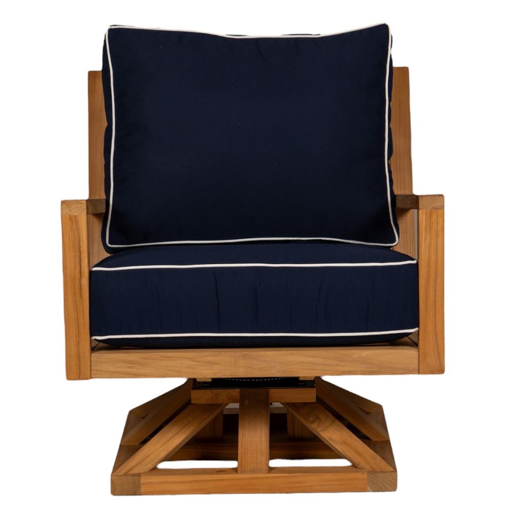Coastal Swivel Club Chair