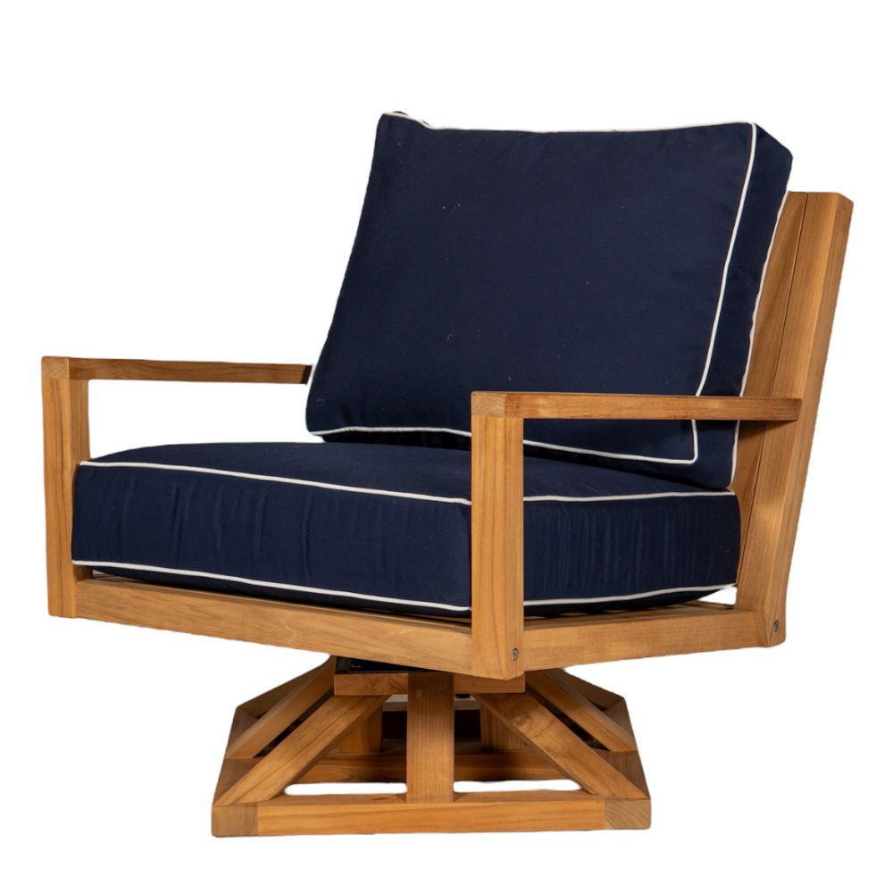 Coastal Swivel Club Chair