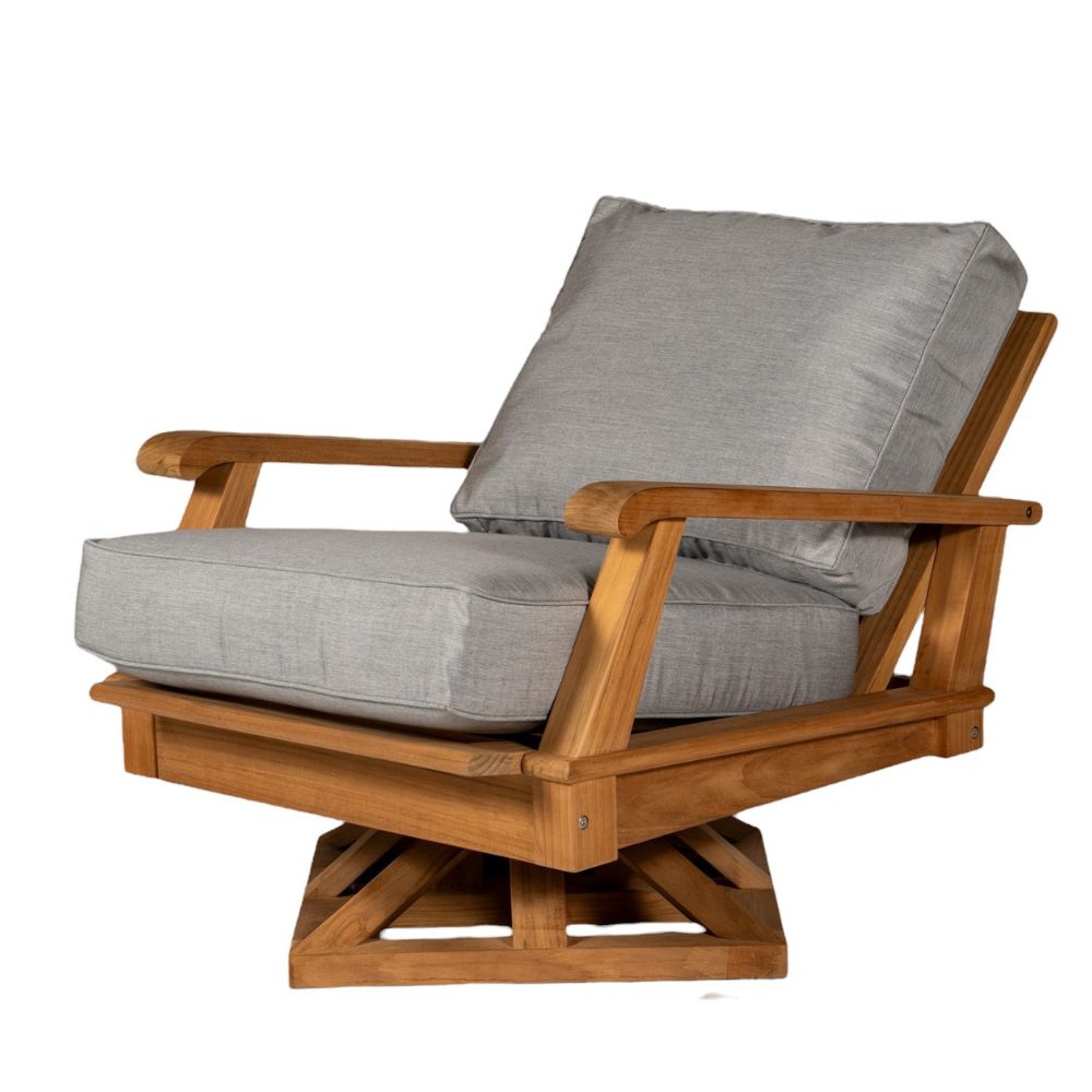 Miami Teak Swivel Club Chair