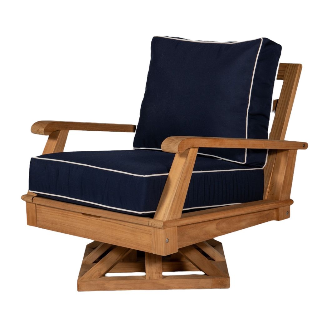 Miami Teak Swivel Club Chair