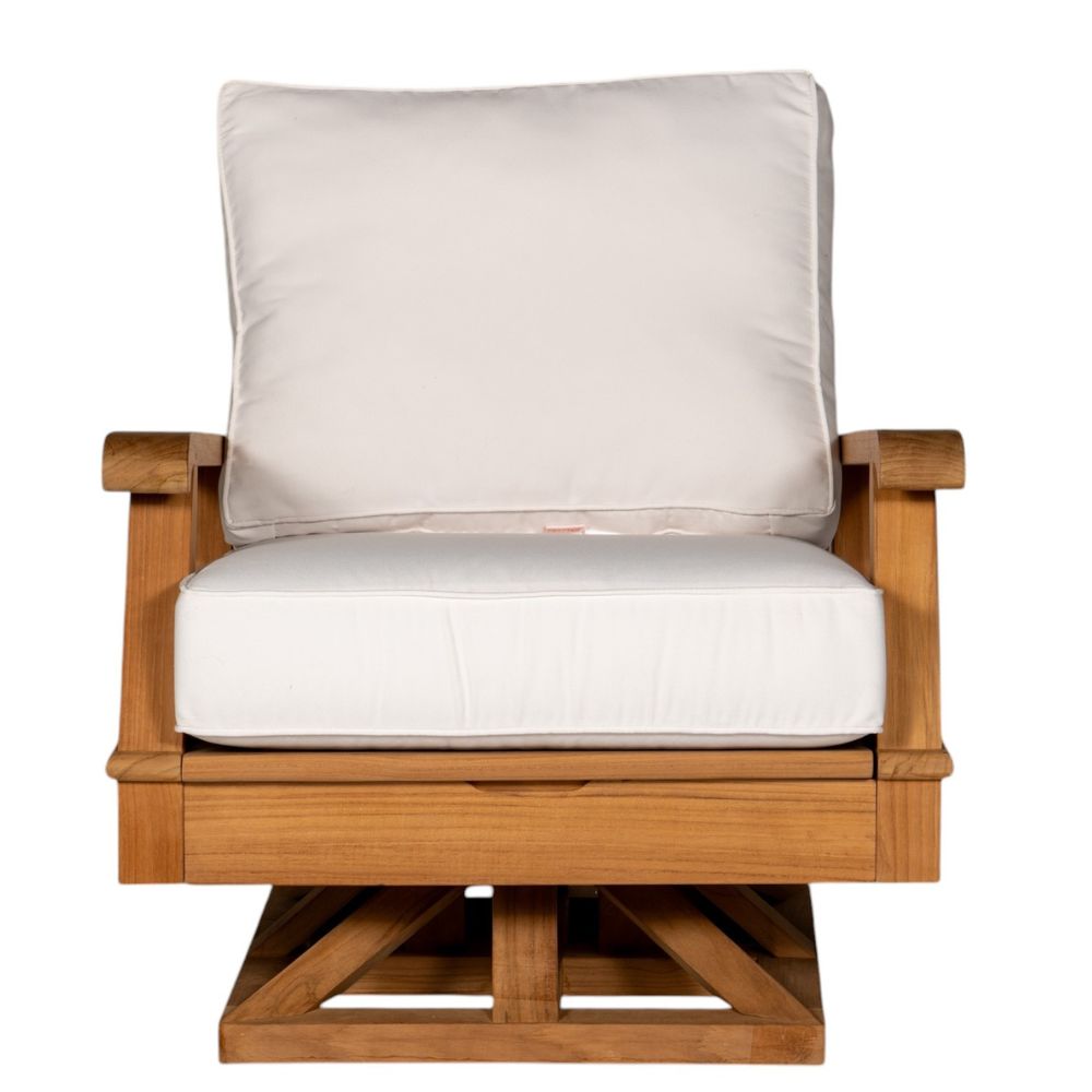 Miami Teak Swivel Club Chair