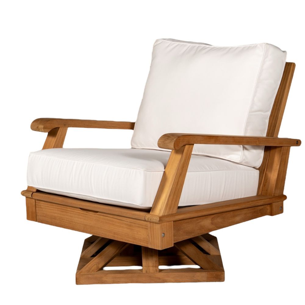 Miami Teak Swivel Club Chair
