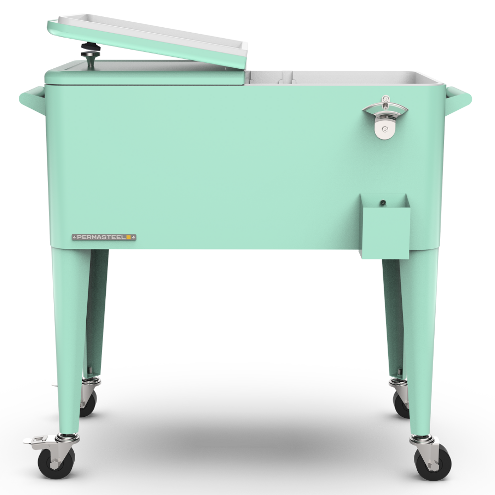 Retro Patio Cooler with Divider