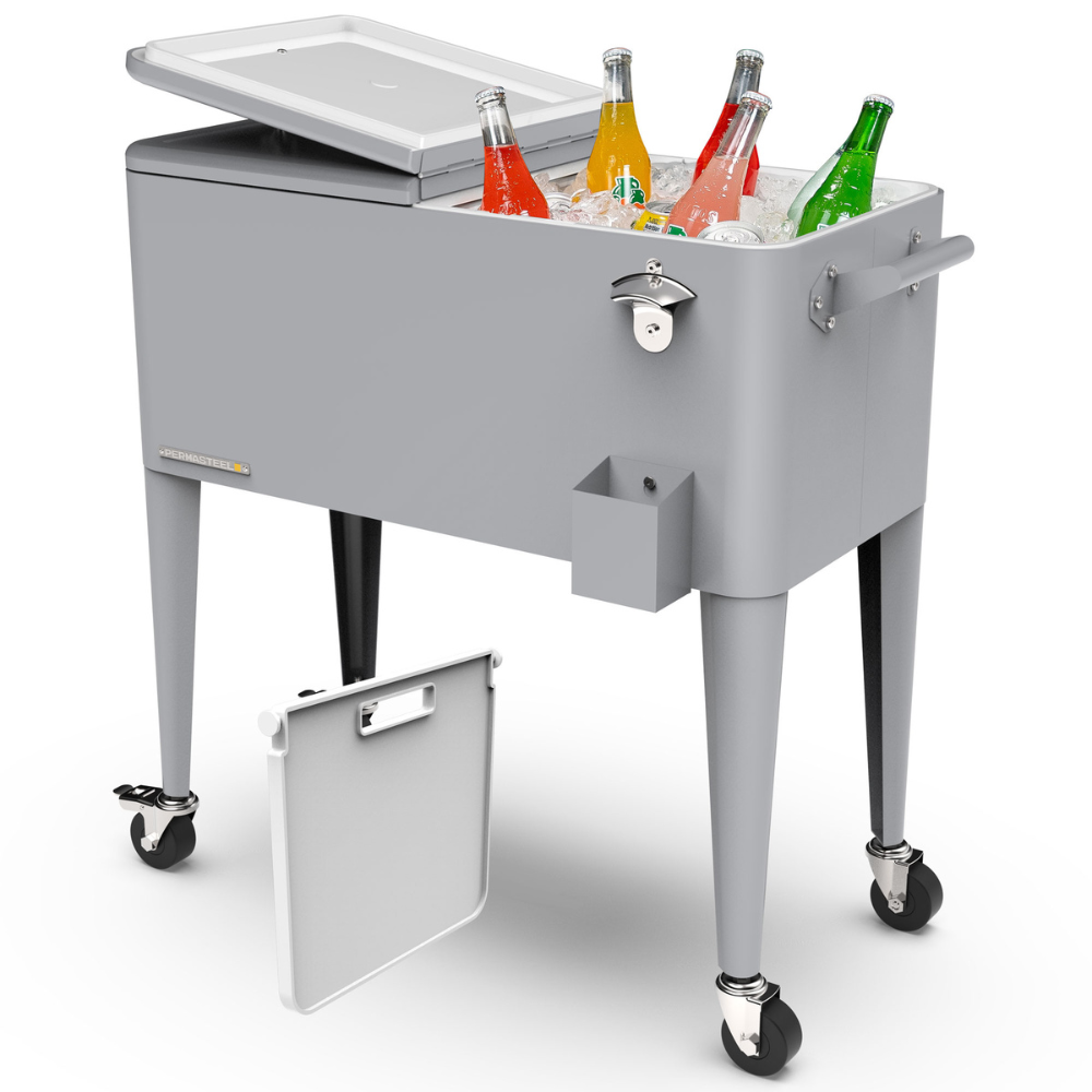 Retro Patio Cooler with Divider