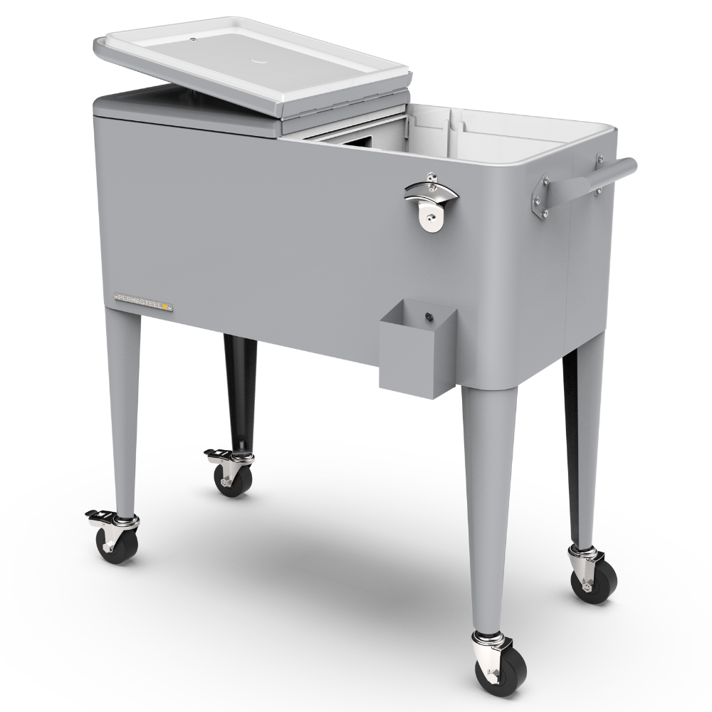 Retro Patio Cooler with Divider