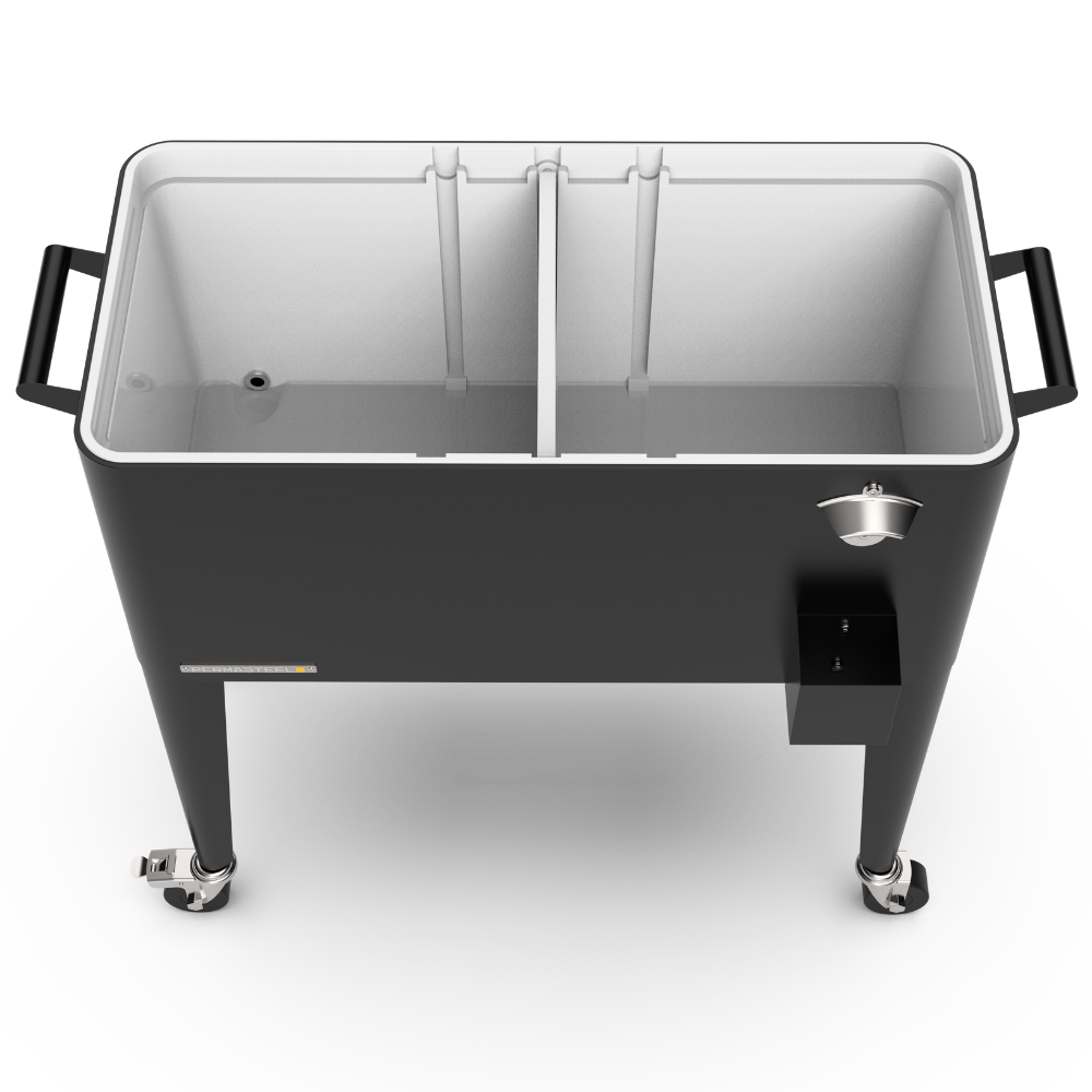 Retro Patio Cooler with Divider