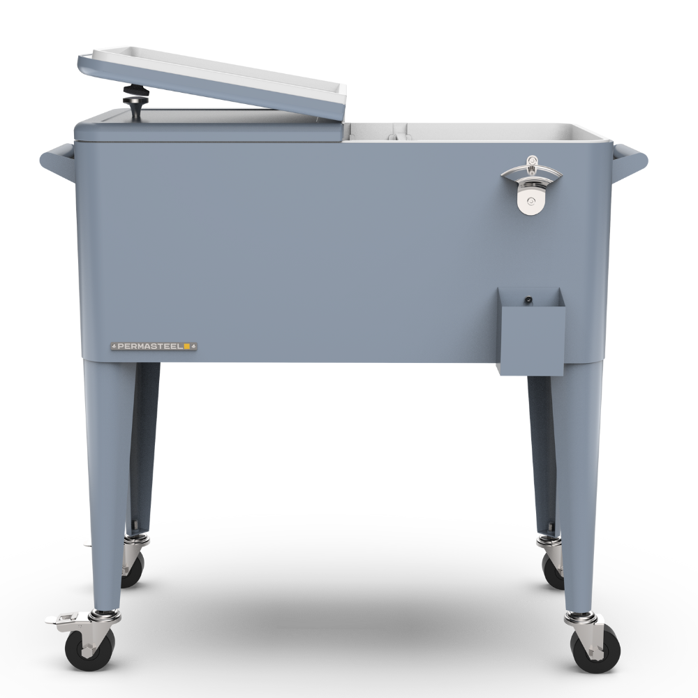 Retro Patio Cooler with Divider