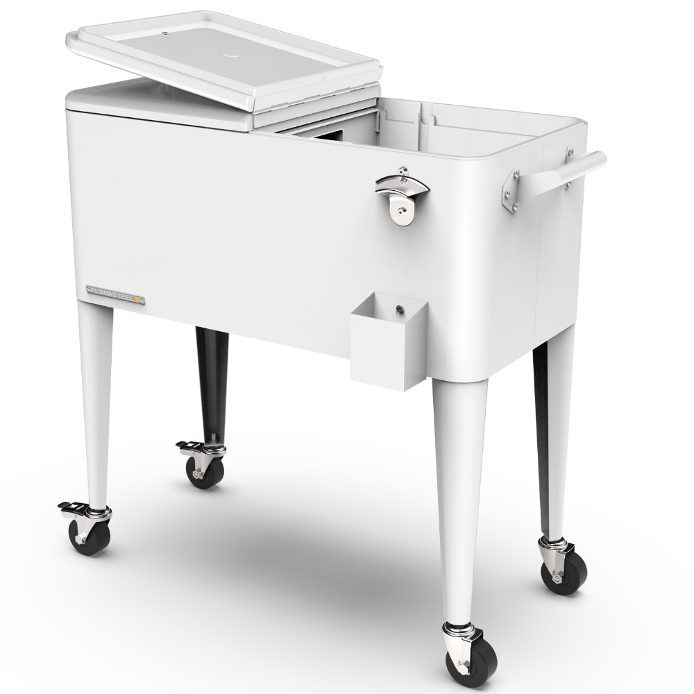 Retro Patio Cooler with Divider