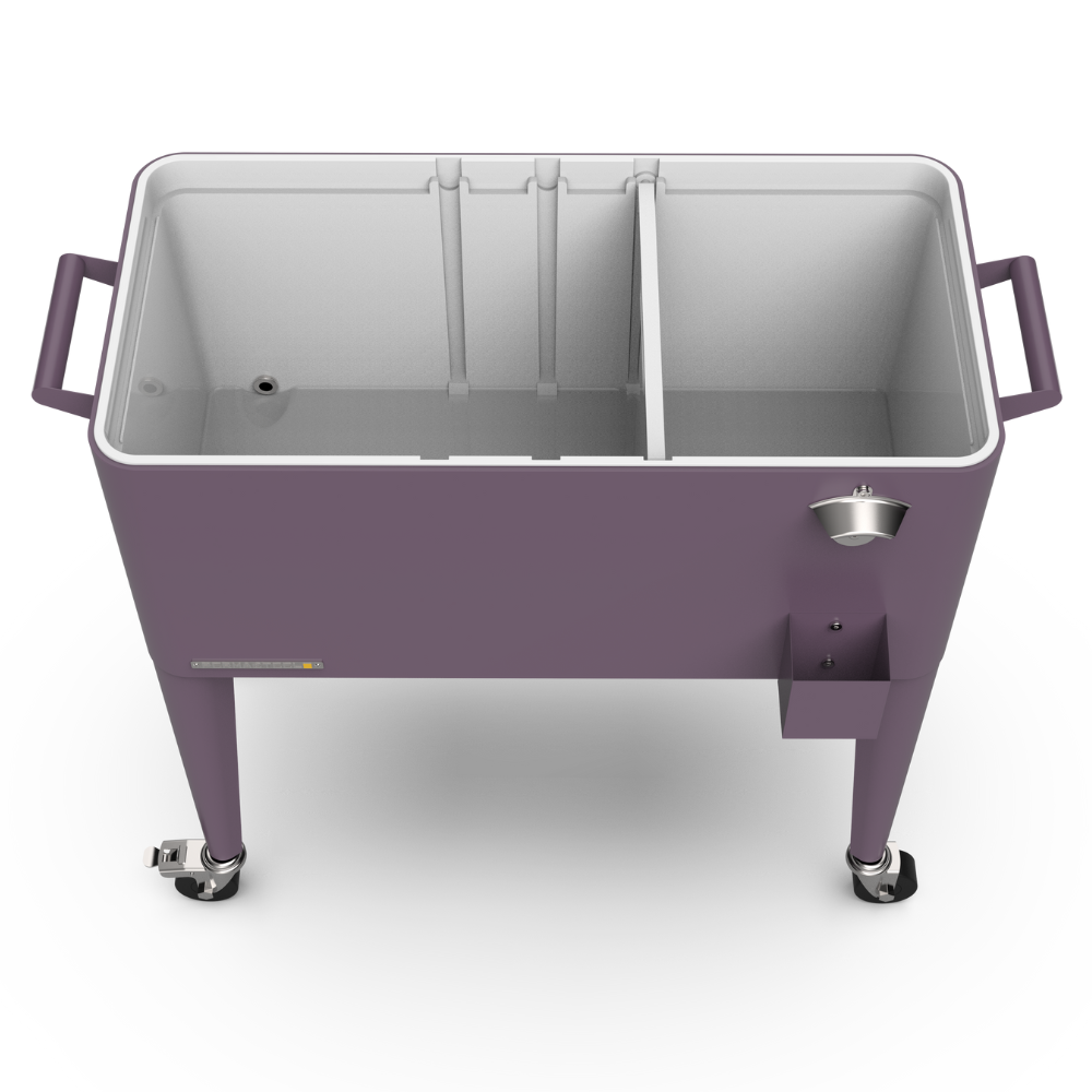 Retro Patio Cooler with Divider