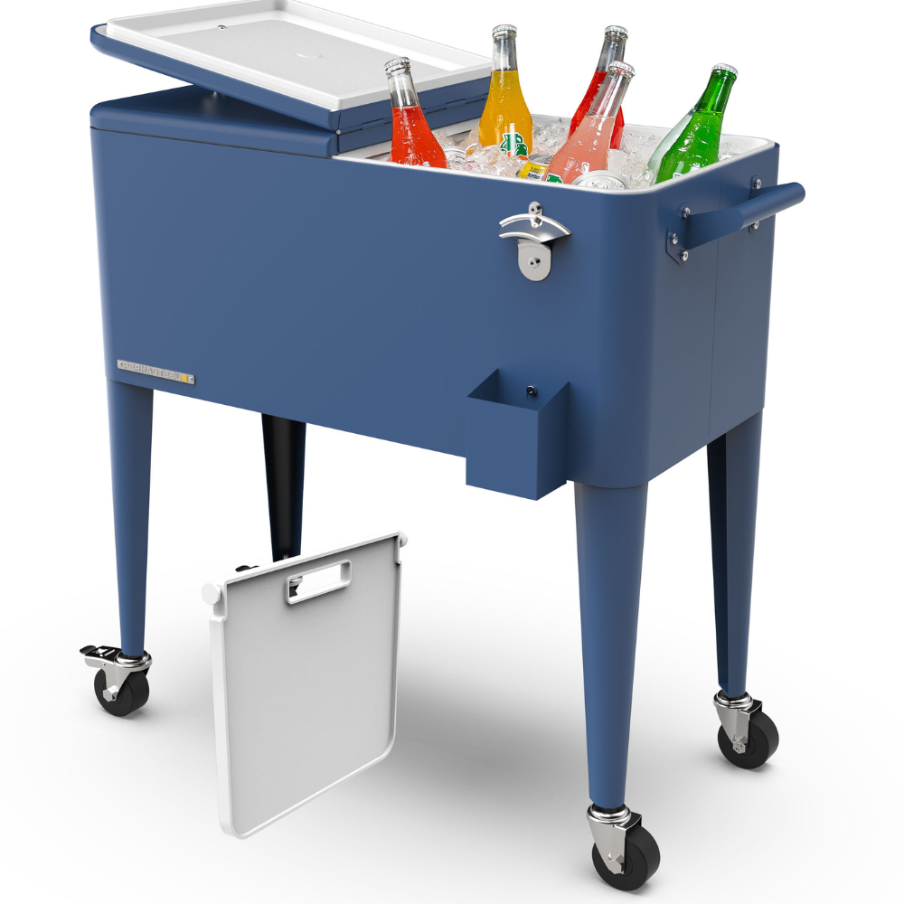 Retro Patio Cooler with Divider