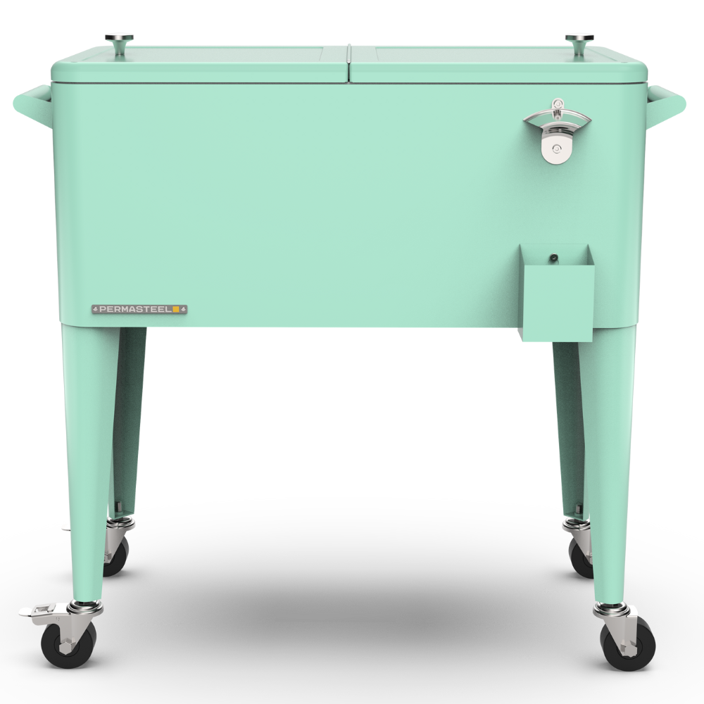 Retro Patio Cooler with Divider