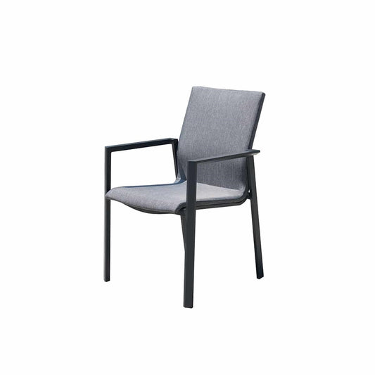 Sanibel Dining Arm Chair - Charcoal & Grey