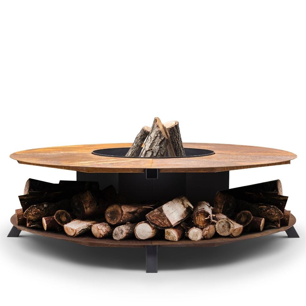Simcoe Corten Medium 47" Wood Burning Fire Pit