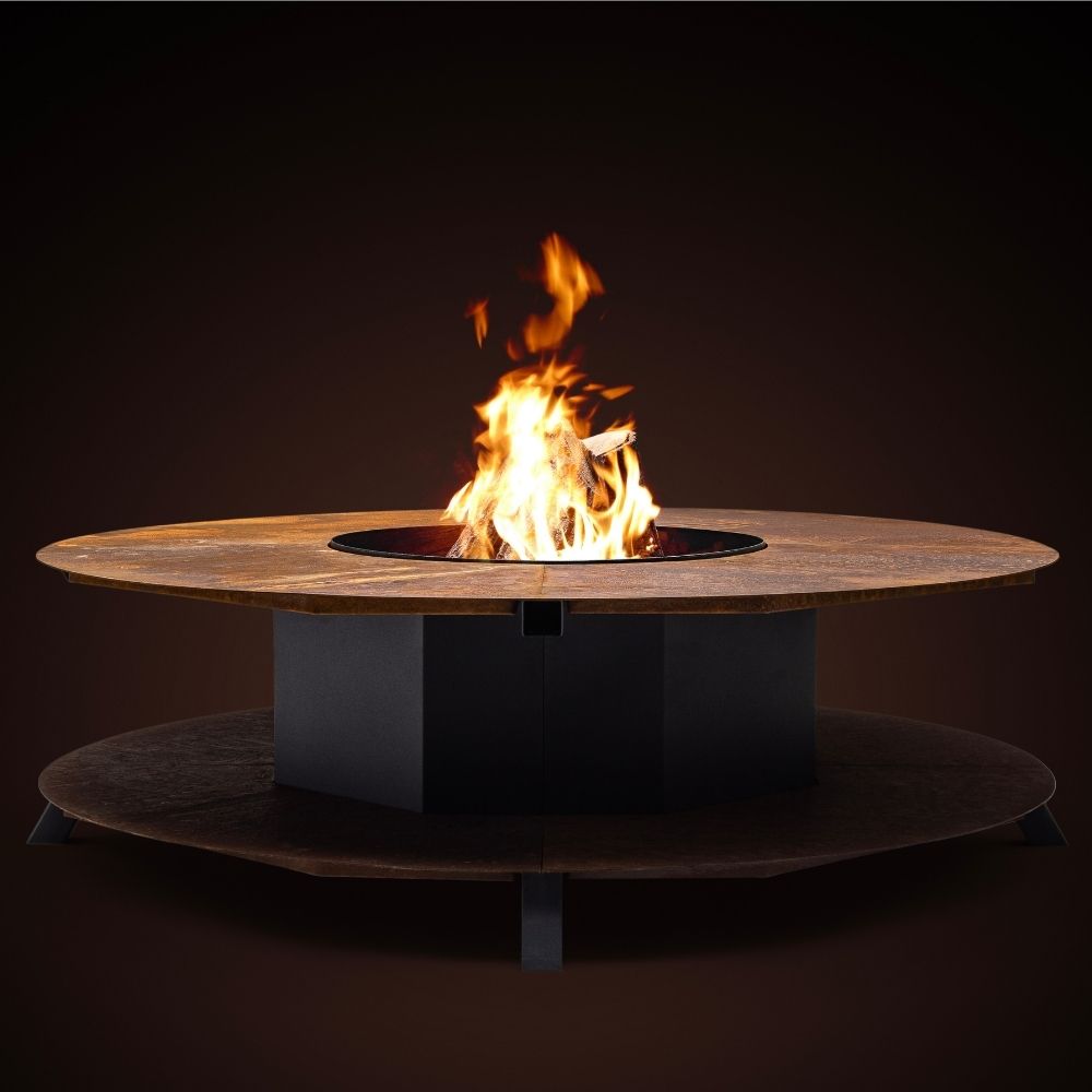 Simcoe Corten Medium 47" Wood Burning Fire Pit