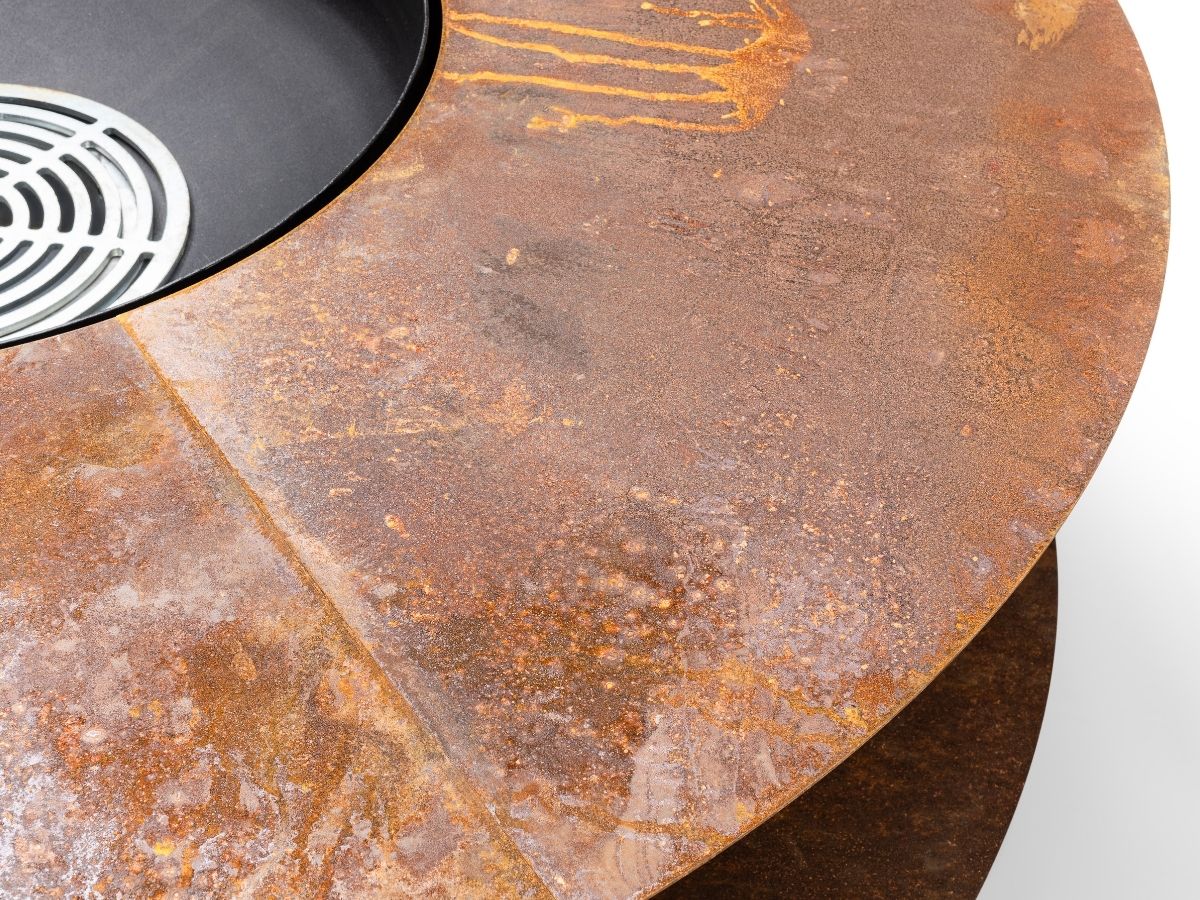 Simcoe Corten Medium 47" Wood Burning Fire Pit