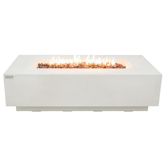Siesta Frosted Cream White Fire Table