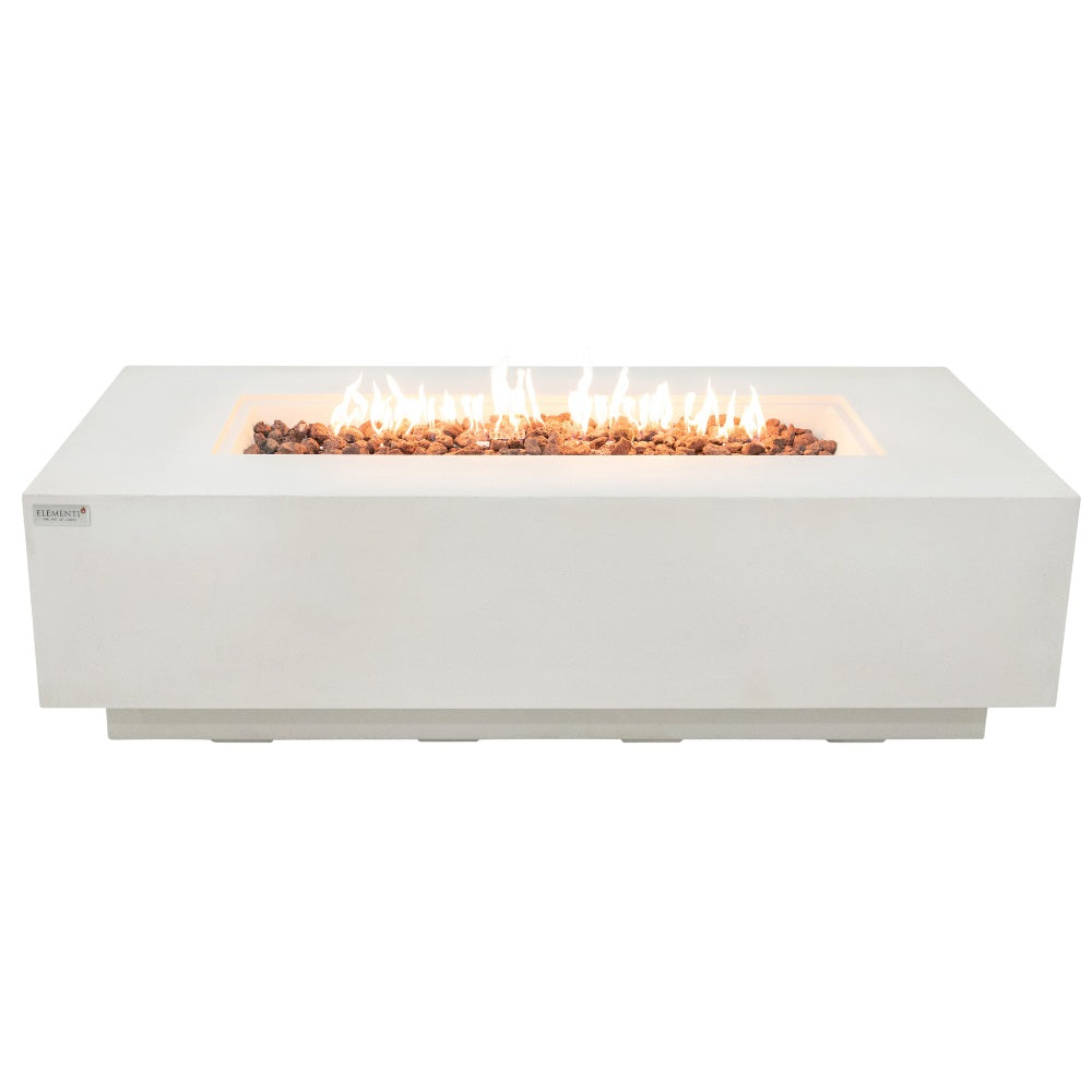 Siesta Frosted Cream White Fire Table