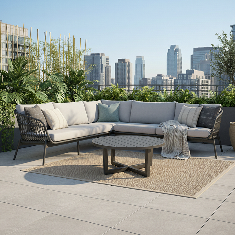 Sophia 3pc Sectional - Black - Cast Silver
