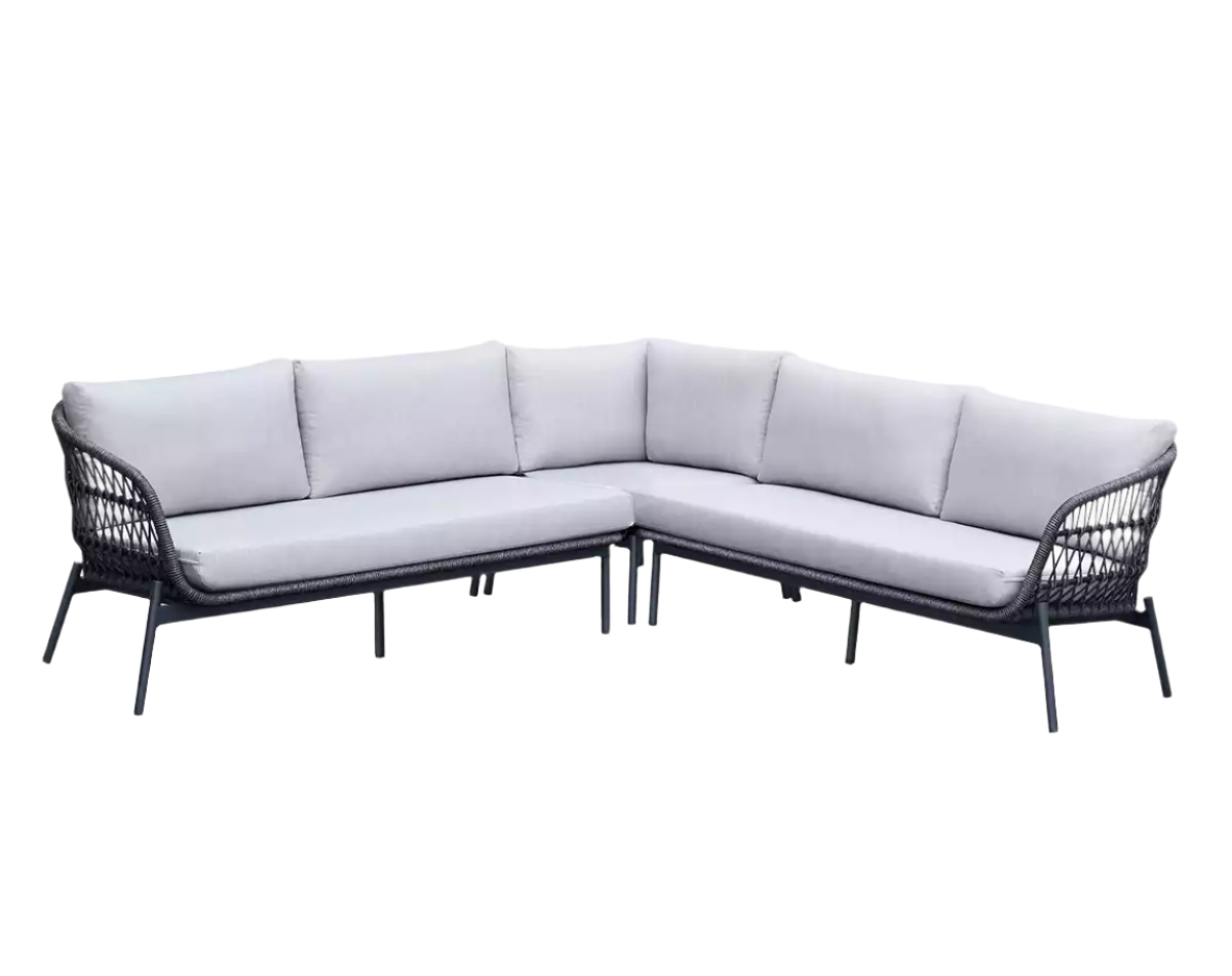 Sophia 3pc Sectional - Cast Silver