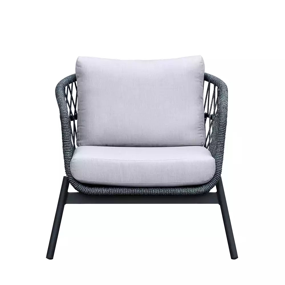 Sophia Club Chair - Antracite - Cast Silver