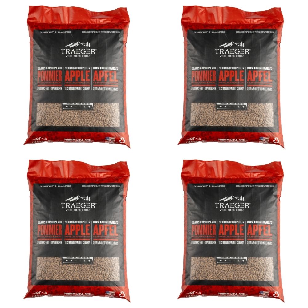 Traeger Apple Pellets - Value Bundle of 4 Bags