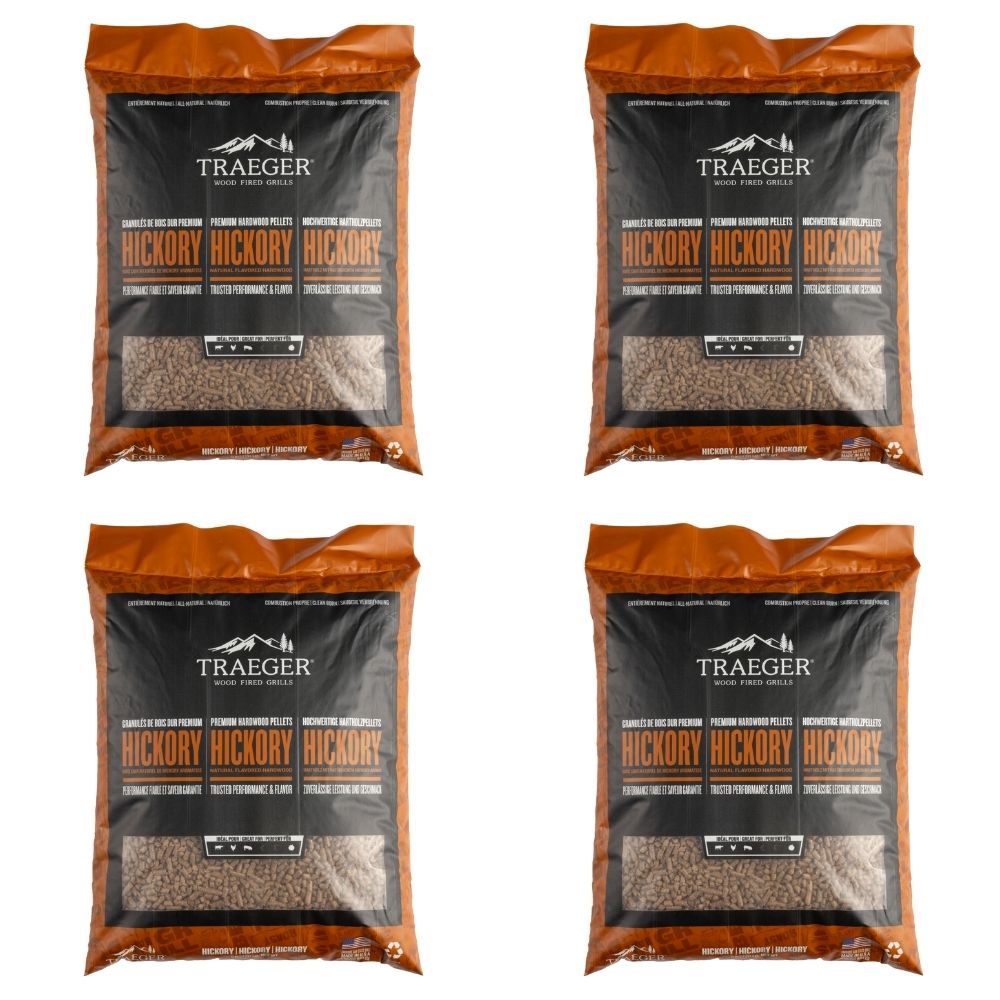 Traeger Hickory Pellets - Value Bundle of 4 Bags