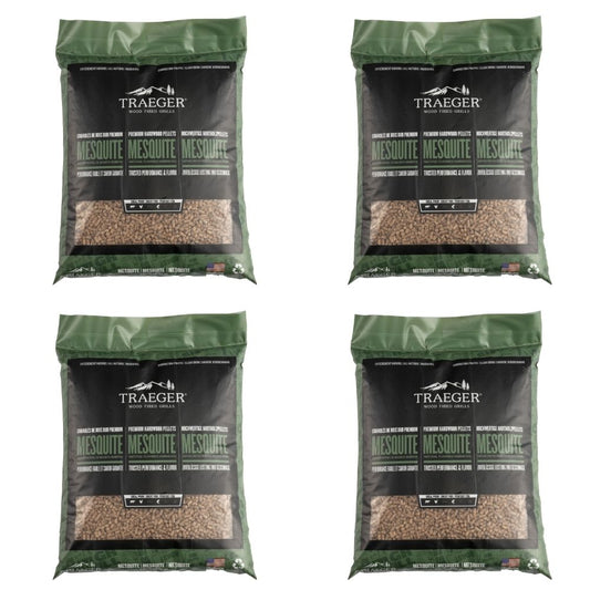 Traeger Mesquite Pellets - Value Bundle of 4 Bags