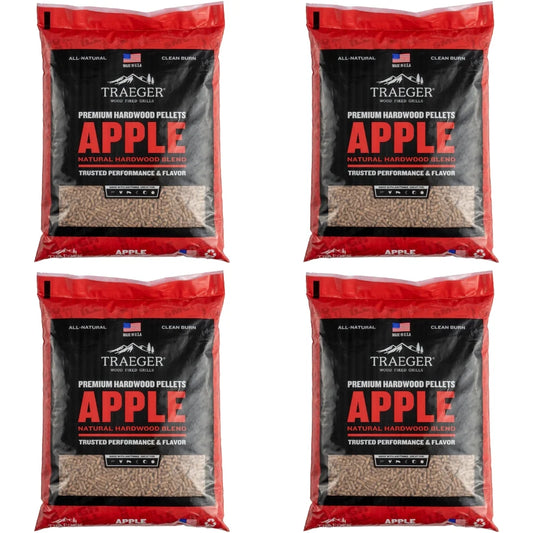 Traeger Apple Pellets - Value Bundle of 4 Bags