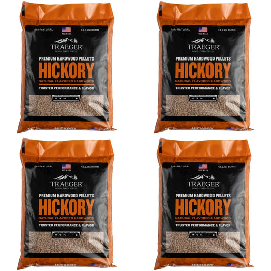 Traeger Hickory Pellets - Value Bundle of 4 Bags