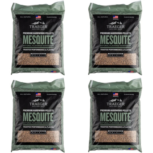 Traeger Mesquite Pellets - Value Bundle of 4 Bags