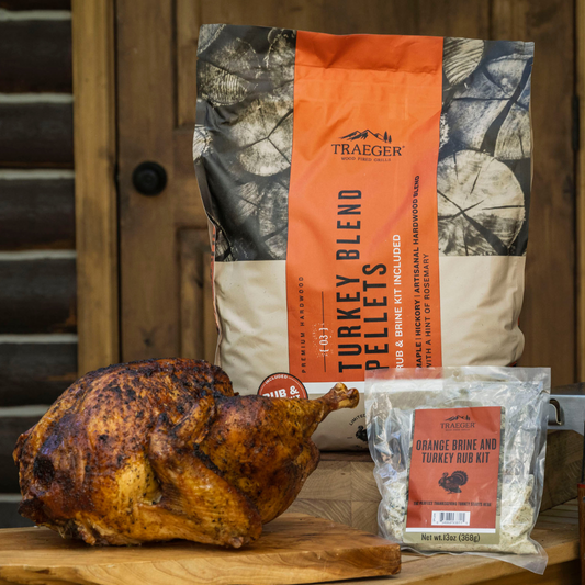 Traeger Turkey Pellet Blend with Brine Kit