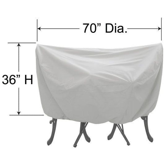 36" Round / Square Bistro Table & Chairs Cover - 70" Dia. x 36"H