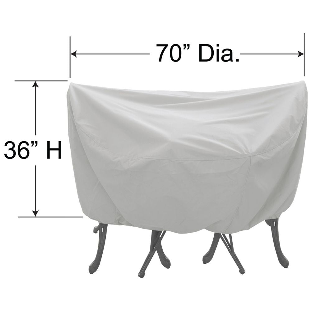 36" Round / Square Bistro Table & Chairs Cover - 70" Dia. x 36"H