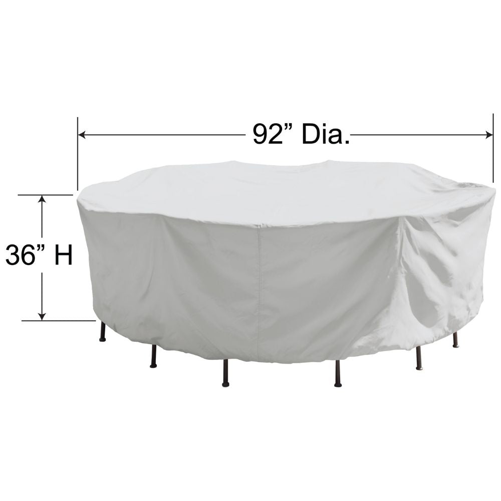 54" Round / Square Dining Table & Chairs Cover - 92" Dia. x 36"H