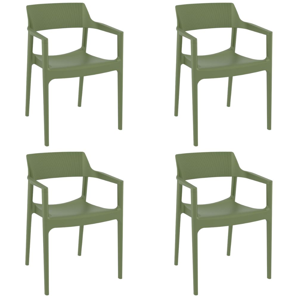 Tulum Dining Arm Chair - Set of 4