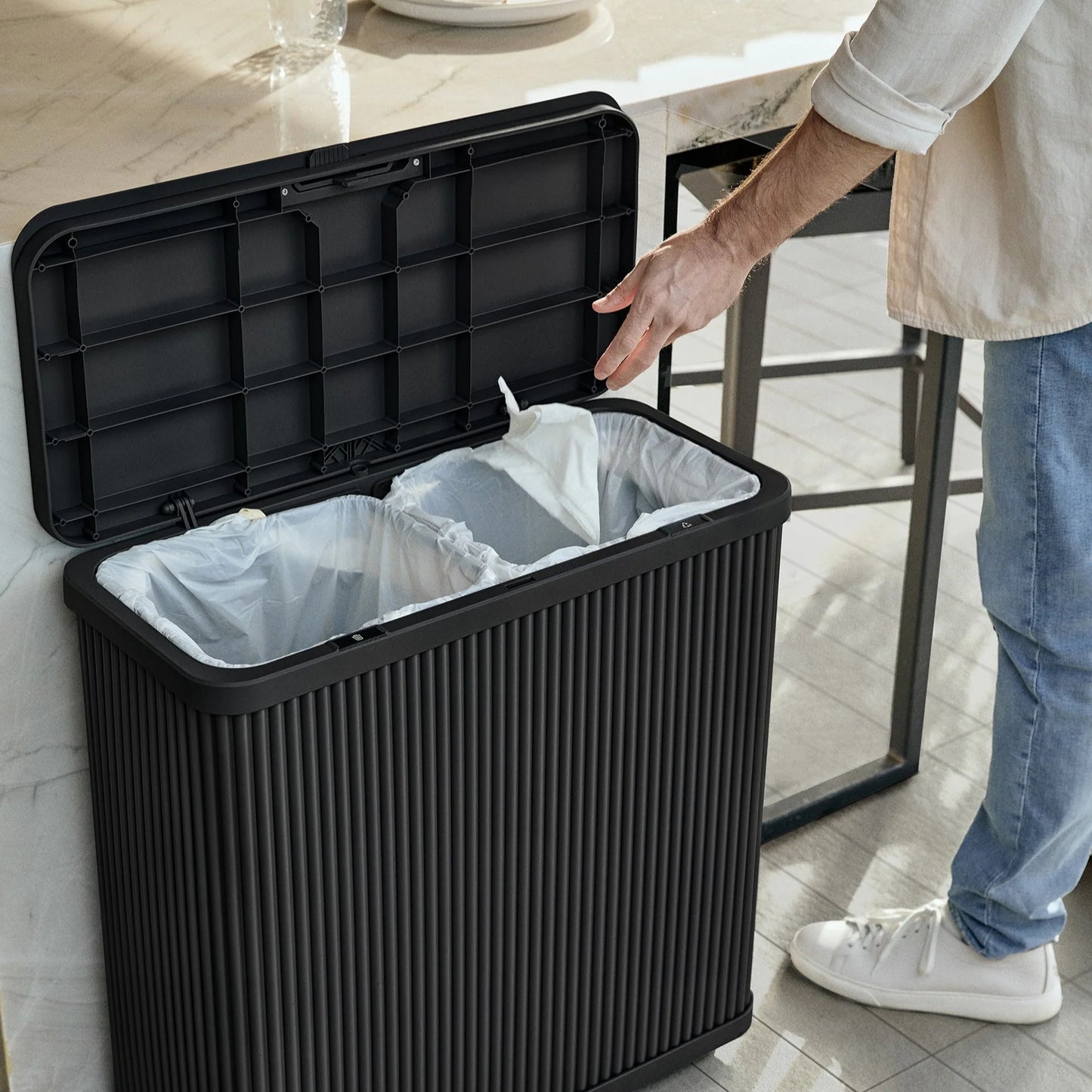 Tambour Waste Bin