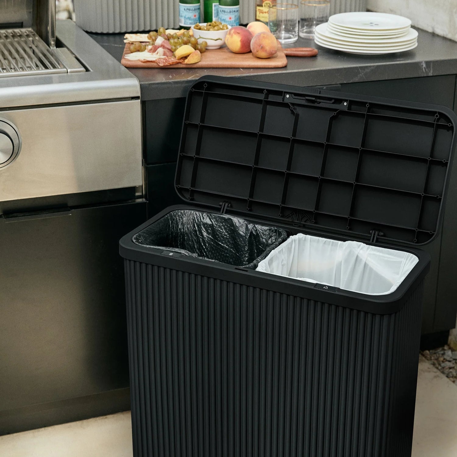 Tambour Waste Bin
