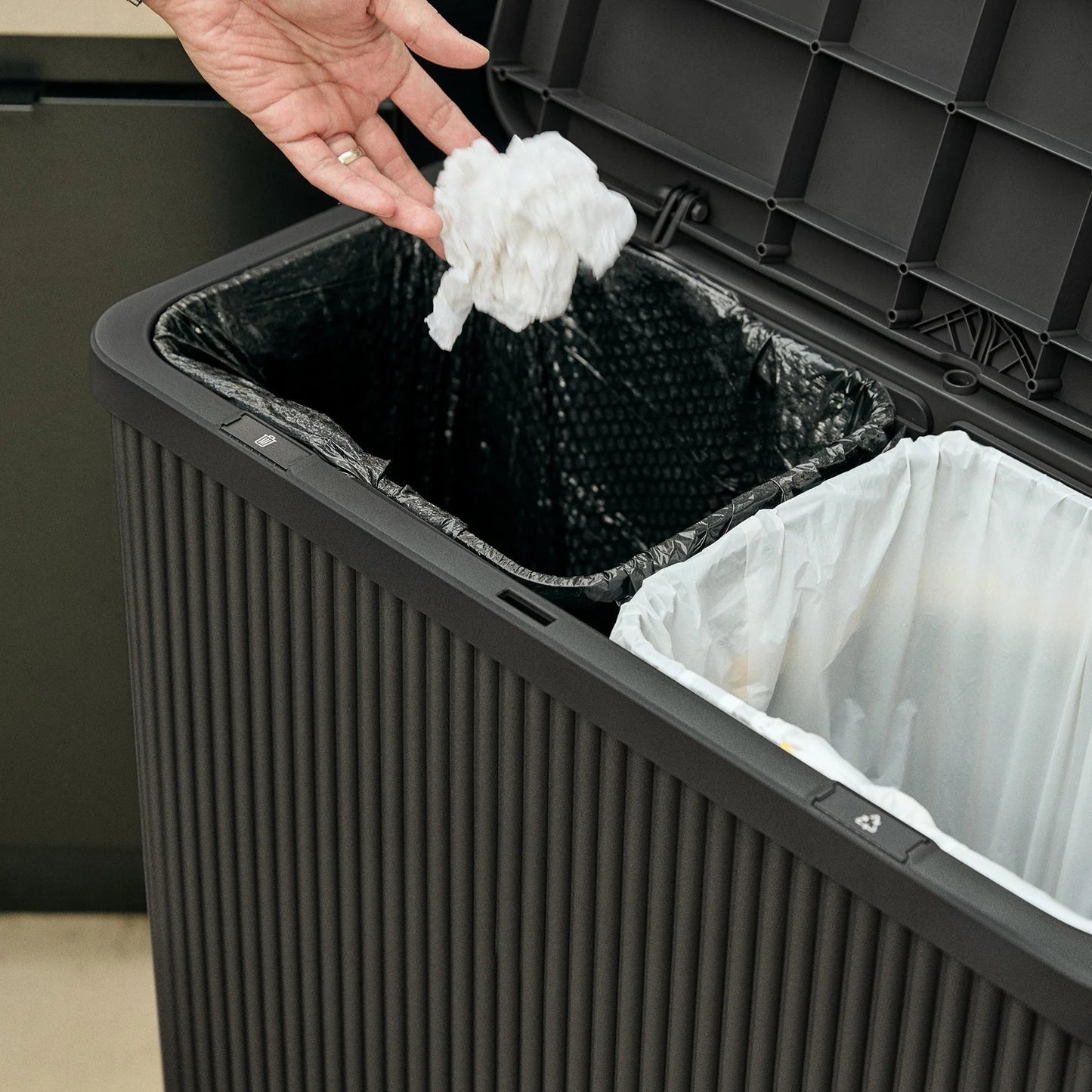 Tambour Waste Bin