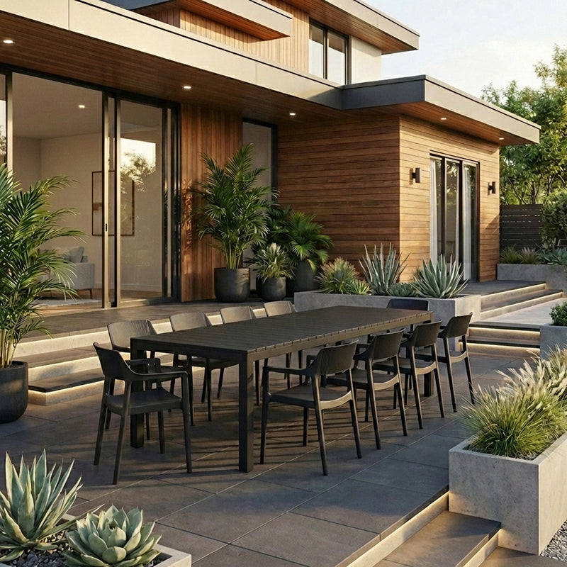 Tulum 11pc Extension Dining Set