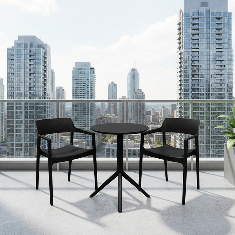 Tulum 3pc Round Bistro Set