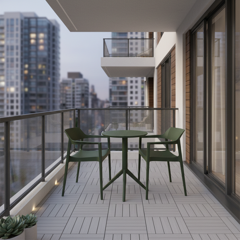 Tulum 3pc Round Bistro Set