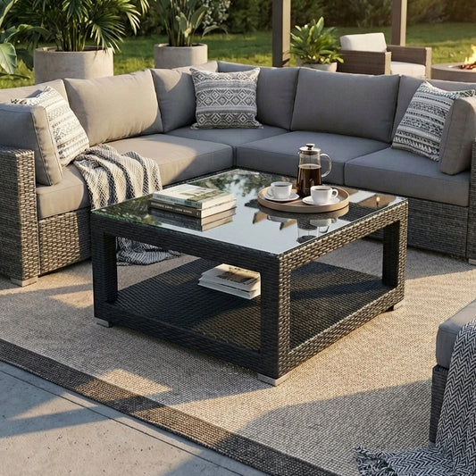 Universal Wicker Chat Table