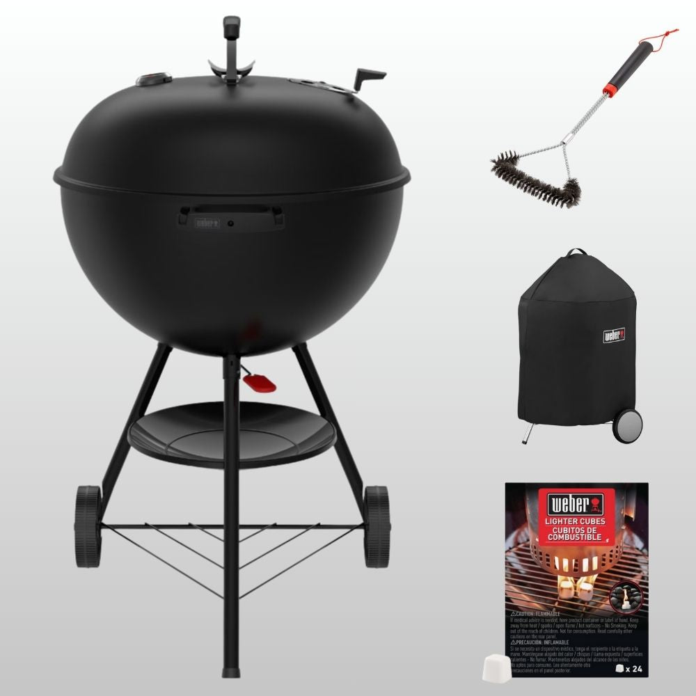 Weber Original Kettle Stealth Charcoal Grill - Gift Set